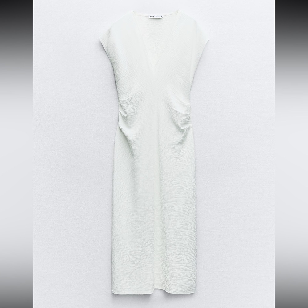 Zara Flowy Gathered Dress